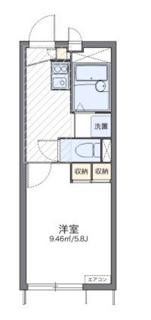 レオパレス上台ハイツの物件間取画像